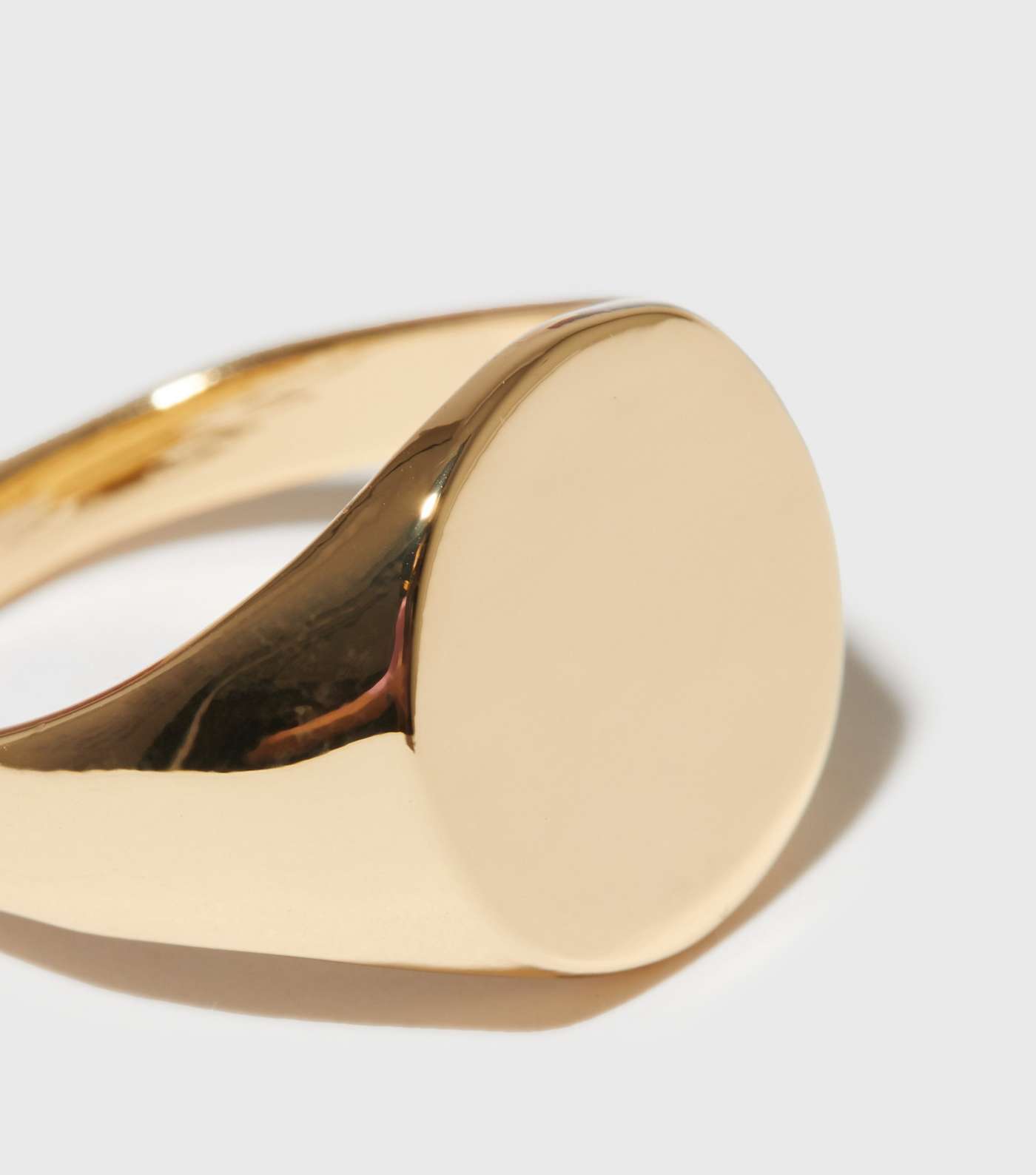 Real Gold Plated Signet Ring Image 2