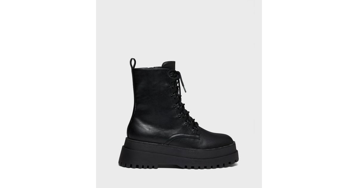 london rebel lace up boots