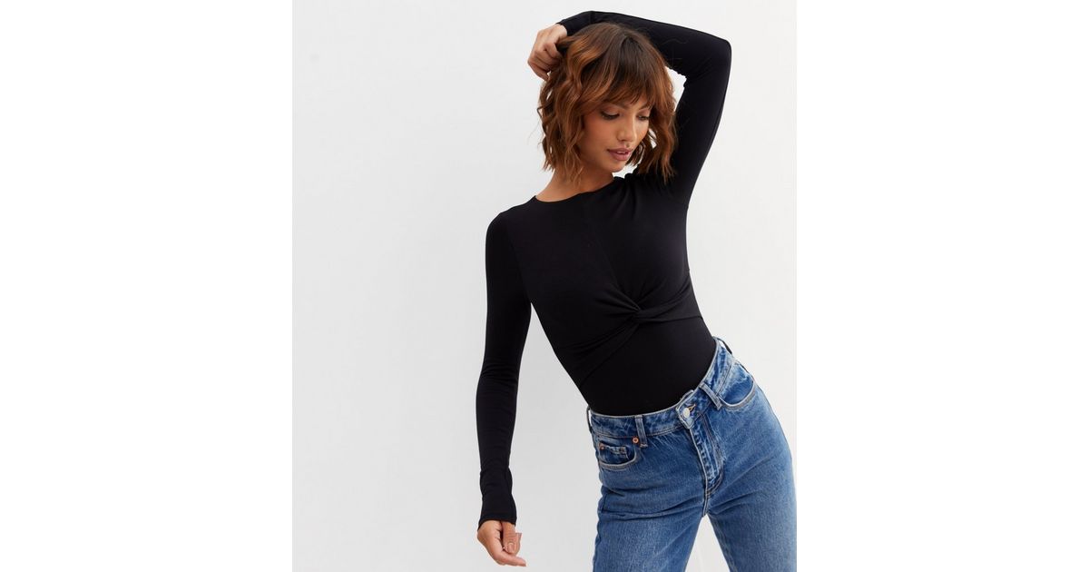 Black Twist Bodysuit