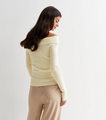 Cream on sale bardot jumper