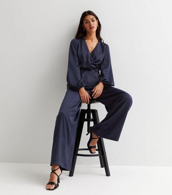 Little mistress outlet navy jumpsuit