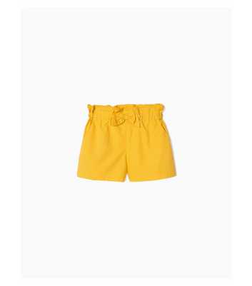 Zippy Yellow Paperbag Shorts
