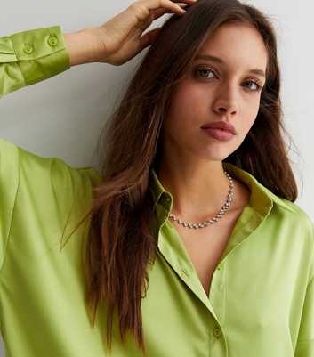 Silver Scattered Diamanté Necklace