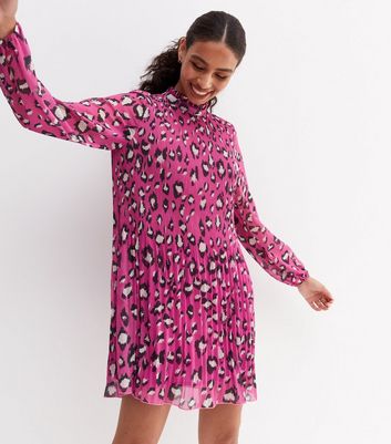 New look leopard sales print shirt dress