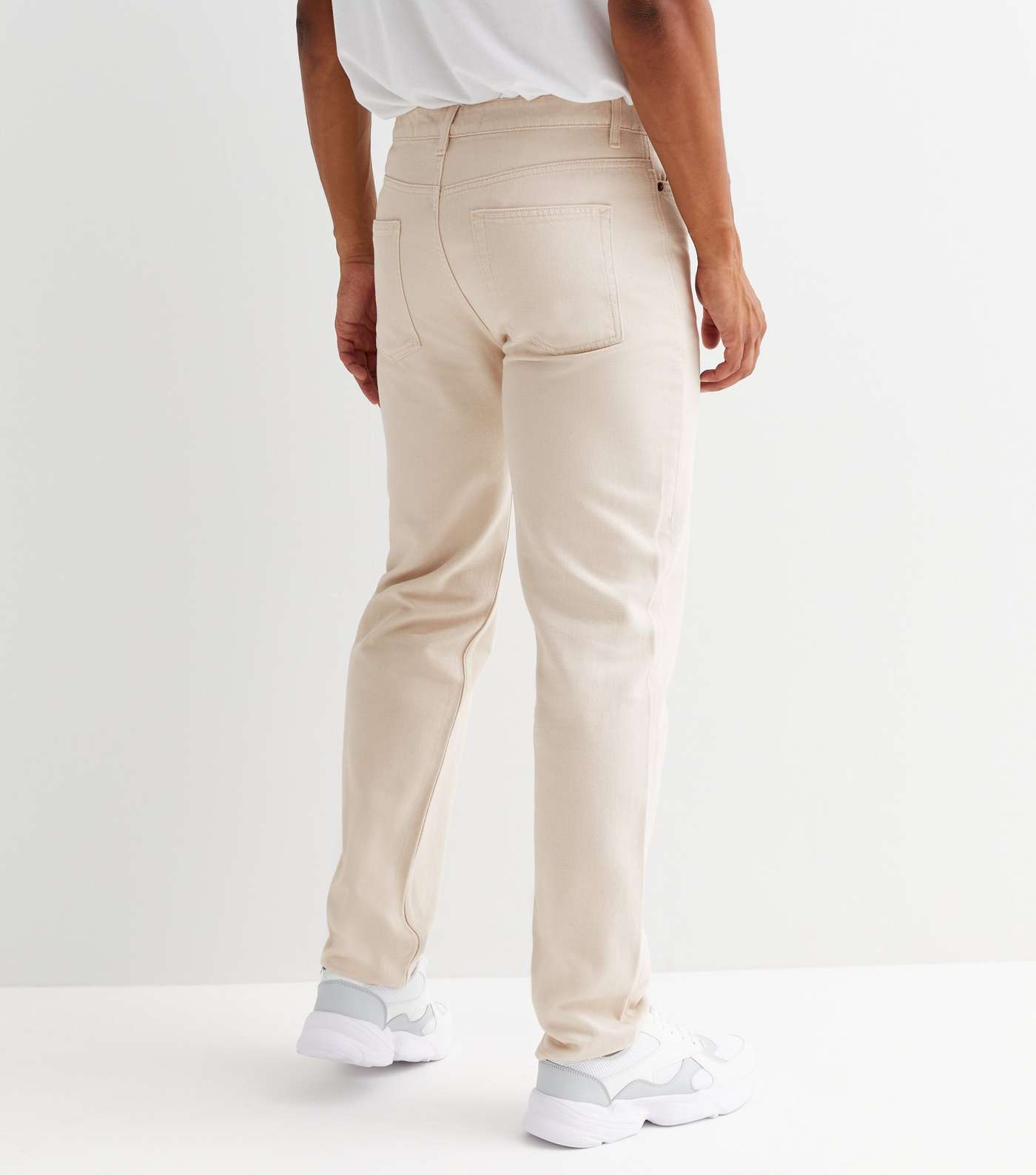 Off White Straight Fit Jeans Image 4