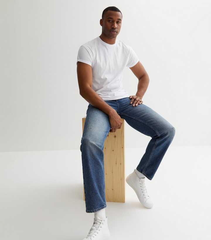 White Roll Sleeve T-Shirt