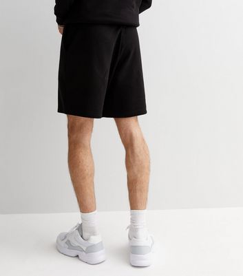 Men's Black Relaxed Fit Jersey Shorts New Look