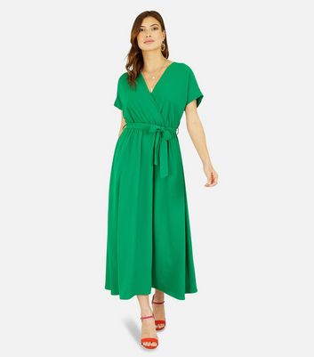 Kimono sleeve tie store waist wrap dress