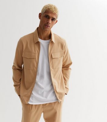 Stone Collared Pocket Front Lightweight Jacket