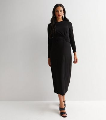 New look black outlet maternity dress