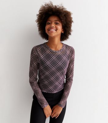 Girls brown long sleeve shirt Clearance