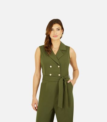 warehouse khaki jumpsuit