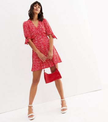 Mini wrap hotsell tea dress