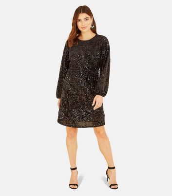 Long sleeve crew outlet neck dress