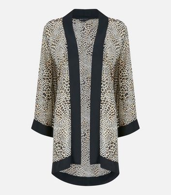 Leopard print kimono clearance jacket