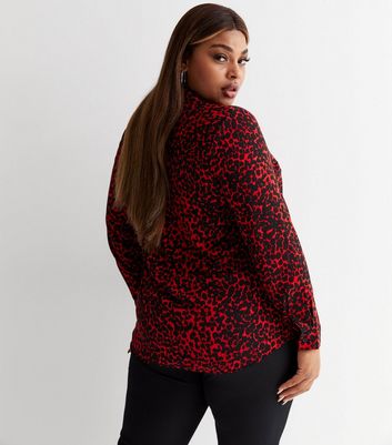 New look red leopard print top best sale