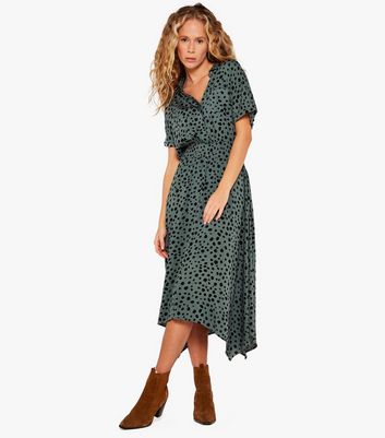 Short Sleeve Midi Shirt Dress 