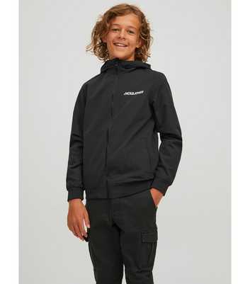 Jack & Jones Junior Black Hooded Jacket