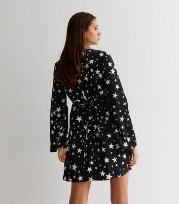 Star print hot sale mini dress