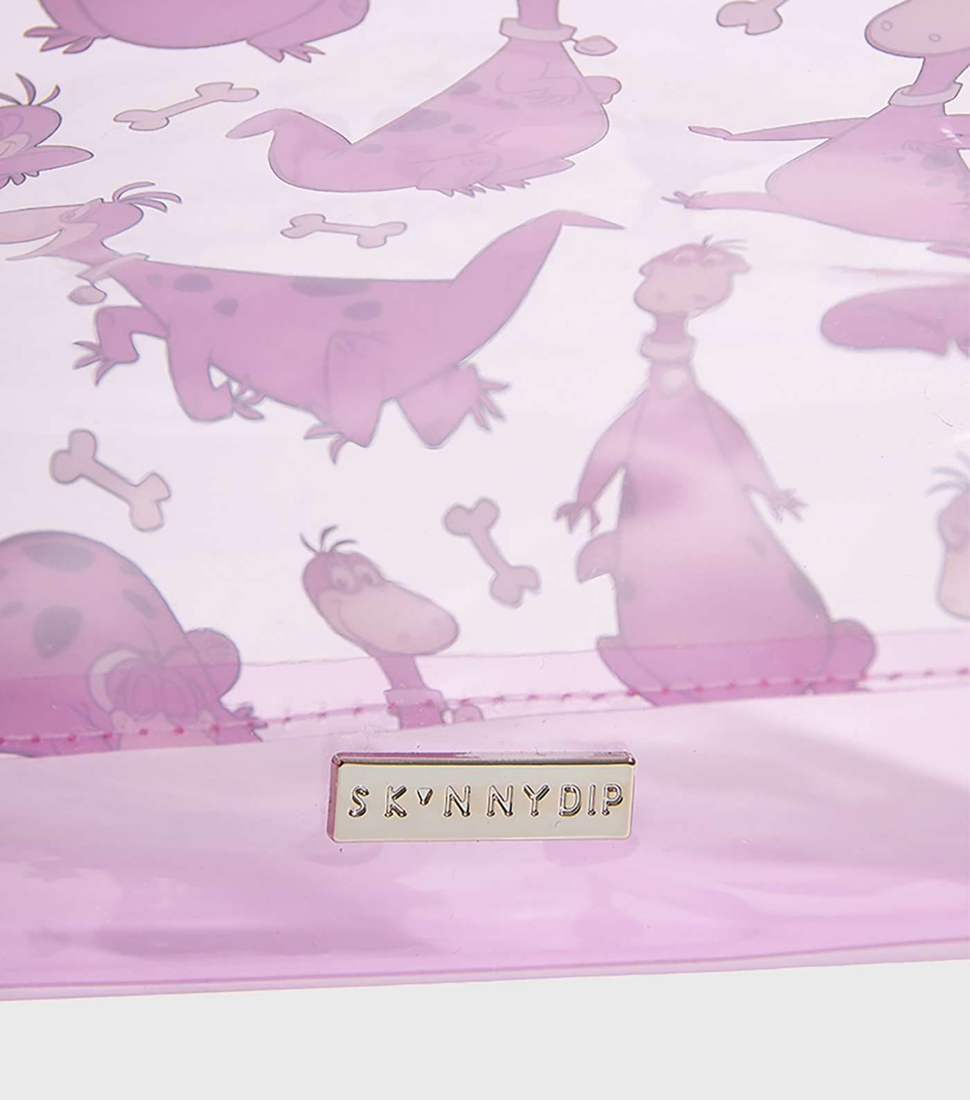 Skinnydip Purple Flintstones Dino Makeup Bag Image 5