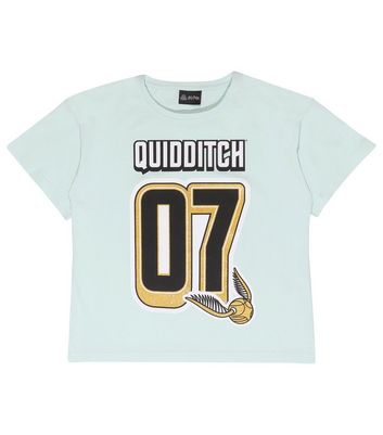 Popgear Pale Blue Harry Potter Quidditch Logo T-Shirt
