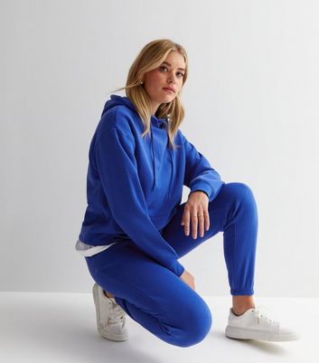 Tall Bright Blue Cuffed Joggers New Look