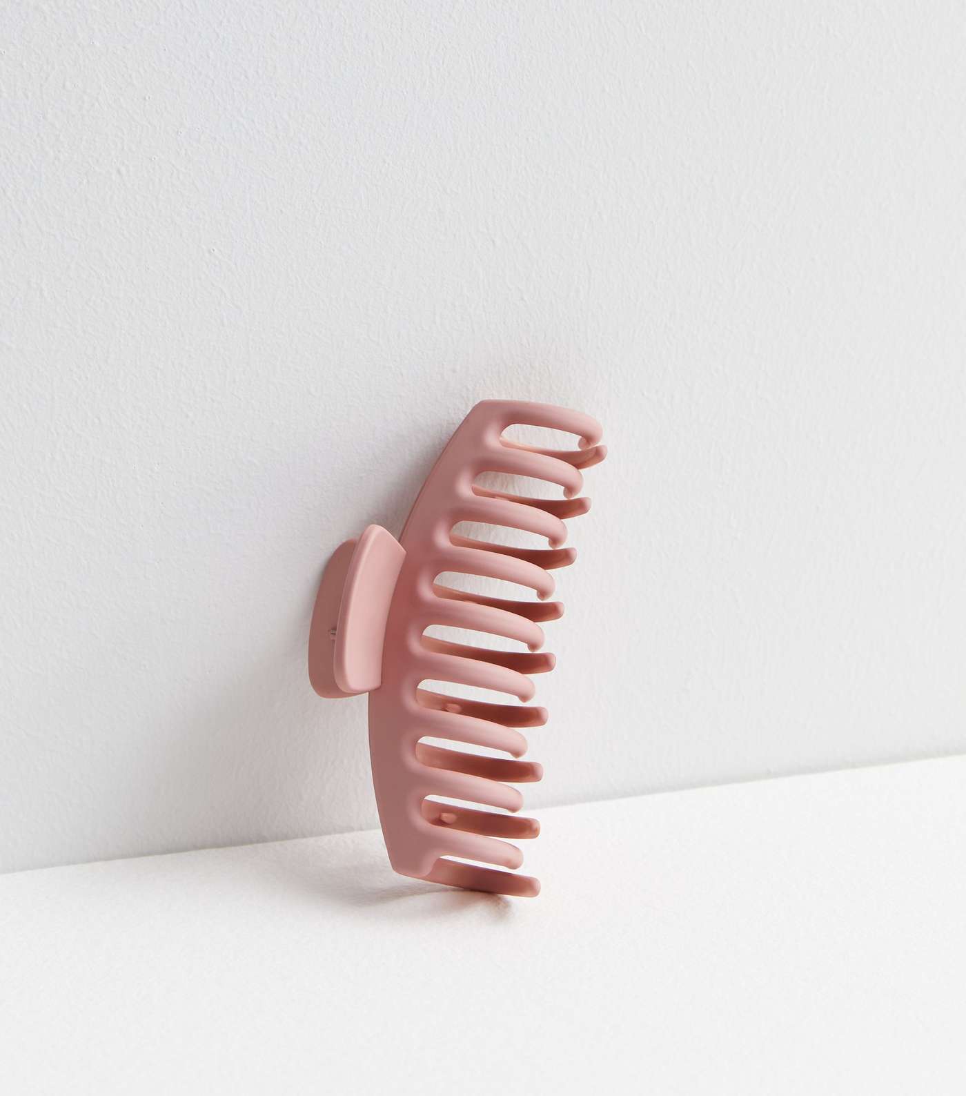Pink Matte Banana Hair Claw Clip