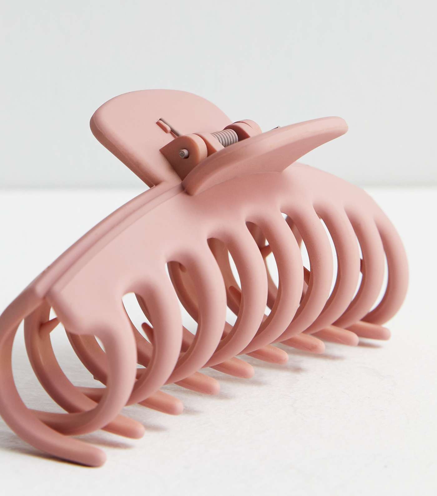 Pink Matte Banana Hair Claw Clip Image 3