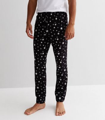 Black Family Christmas Jogger Pyjama Set with Star Print | New Look