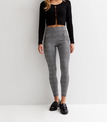 Checked leggings hotsell new look