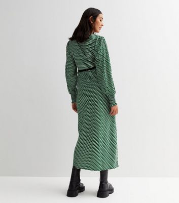 Spot pleat clearance shirt dress topshop