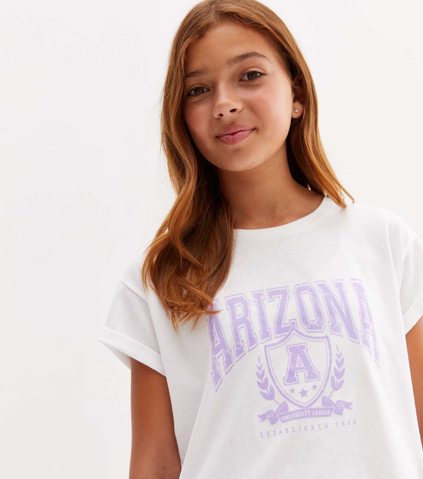 Girls White Arizona Logo T-Shirt