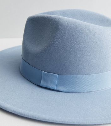 Womens blue store fedora hat