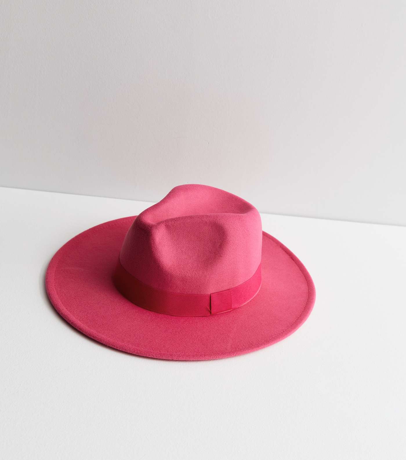Deep Pink Fedora Hat Image 2