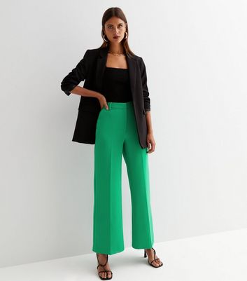 HIGH-WAISTED WIDE-LEG TROUSERS - BLACK - COS