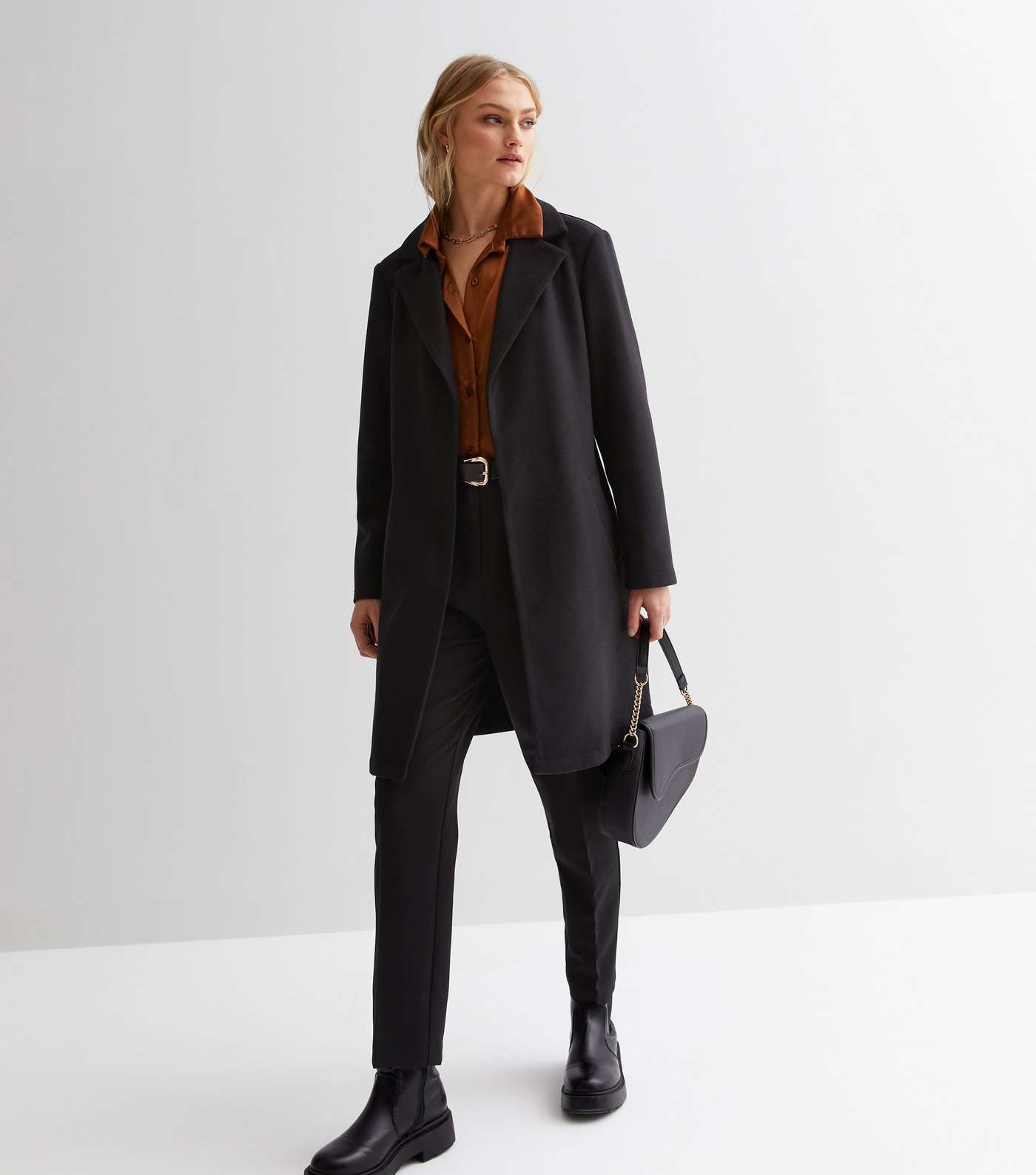 Black Unlined Long Formal Coat