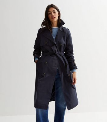 Navy coat 2025 new look