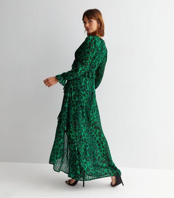 Green leopard 2024 print dress wallis