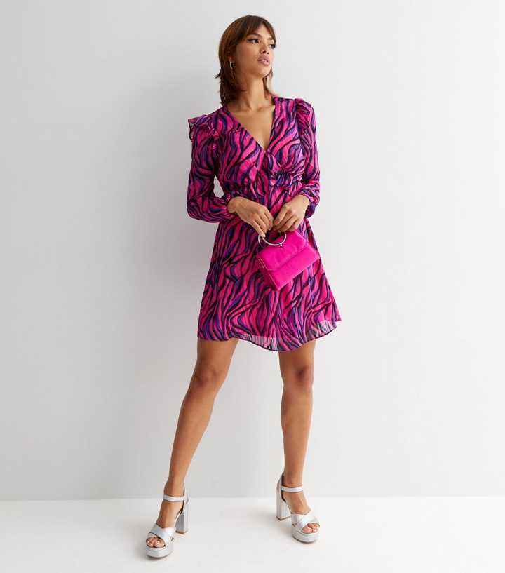 strapless open back dress Electric Zebra Women's Scoop Neck Skater Dress – Harlow & Lloyd main image 1
