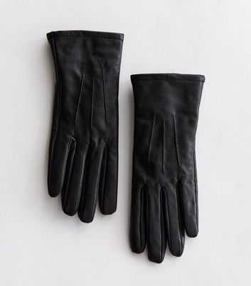 new look leather gloves