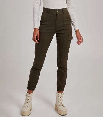 High waisted khaki hot sale pants skinny