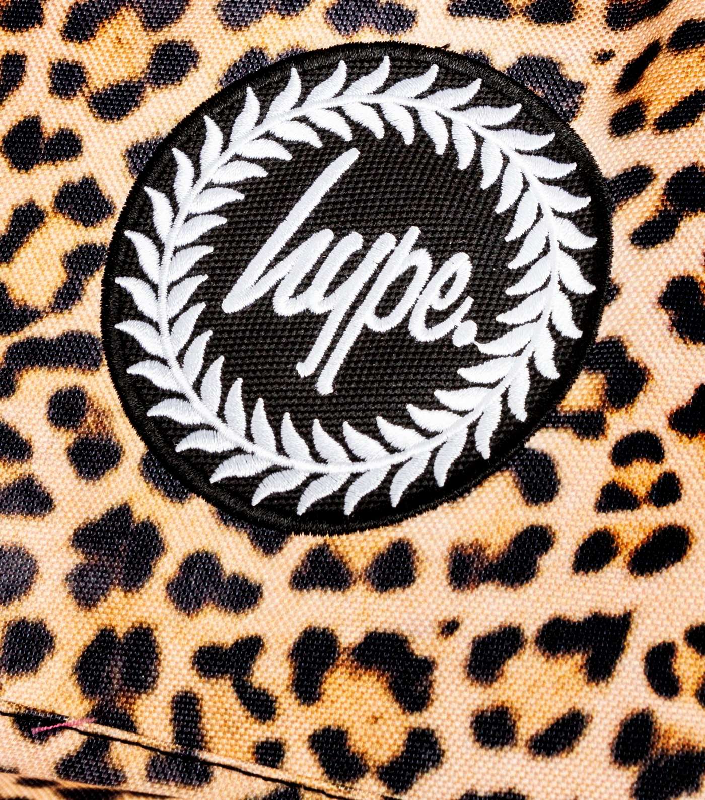 HYPE KIDS Orange Leopard Print Pom Pom Backpack Image 4