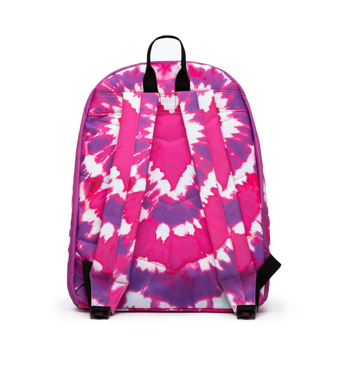HYPE KIDS Pink Heart Tie Dye Pom Pom Backpack Image 3