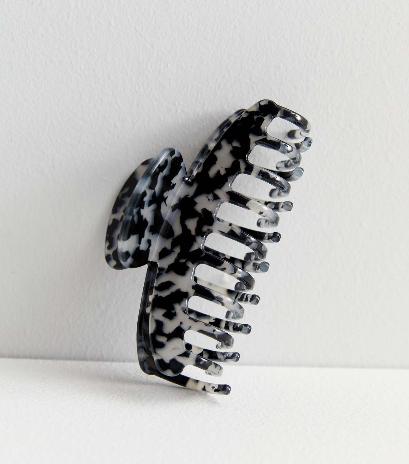 Grey Abstract Resin Hair Claw Clip