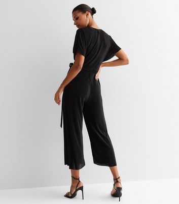 Black culotte sales jumpsuit new look