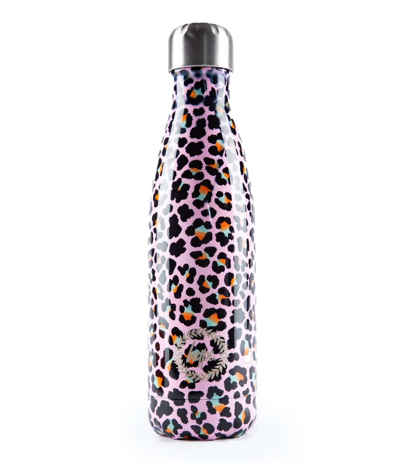 HYPE KIDS Pink Leopard Print Water Bottle