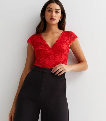 New look store red bodysuit