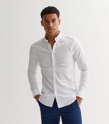 Cheap white store oxford shirts