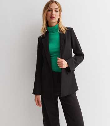 Black Relaxed Fit Blazer