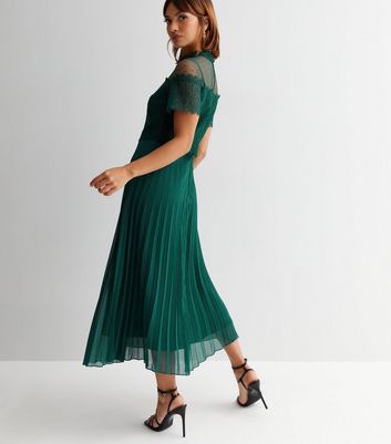 Pleated skirt midi top dress